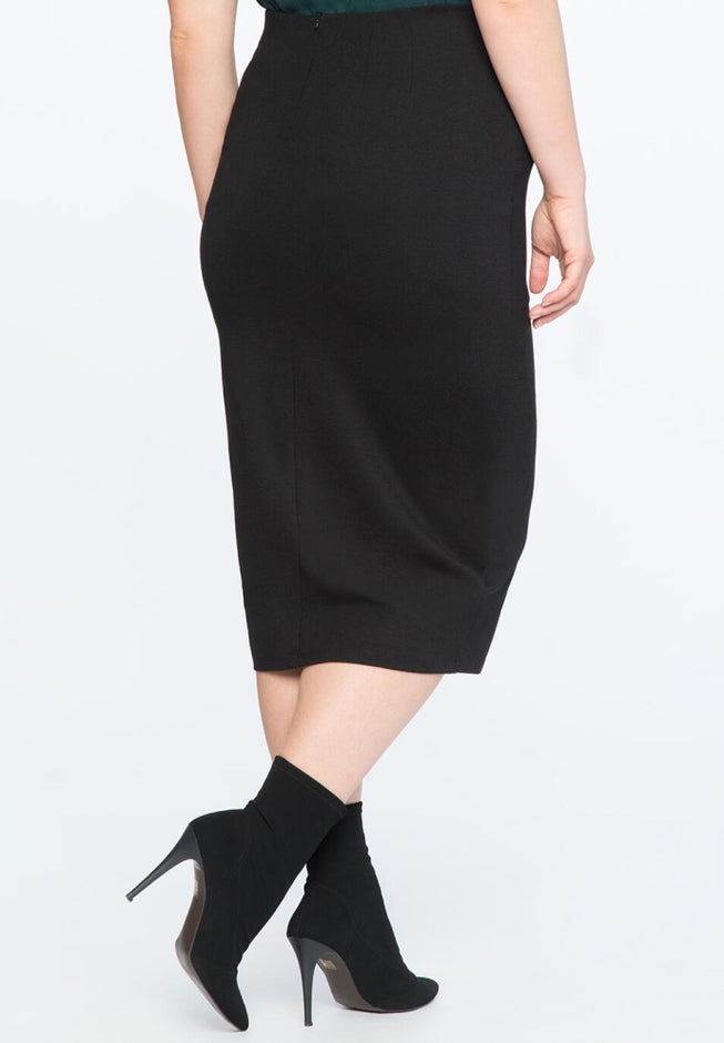 Knit Column Skirt image number null