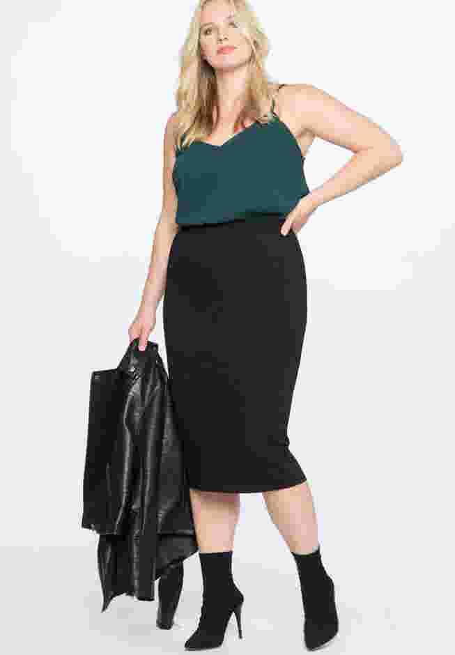 Knit Column Skirt image number 0