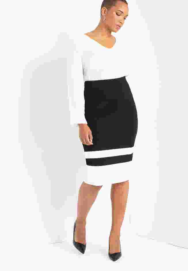 Colorblock Column Skirt image number 0