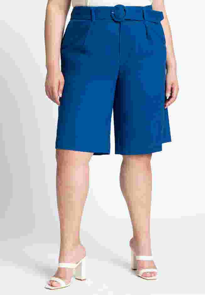 Belted Linen Bermuda Short image number 1