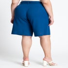 Belted Linen Bermuda Short image number null