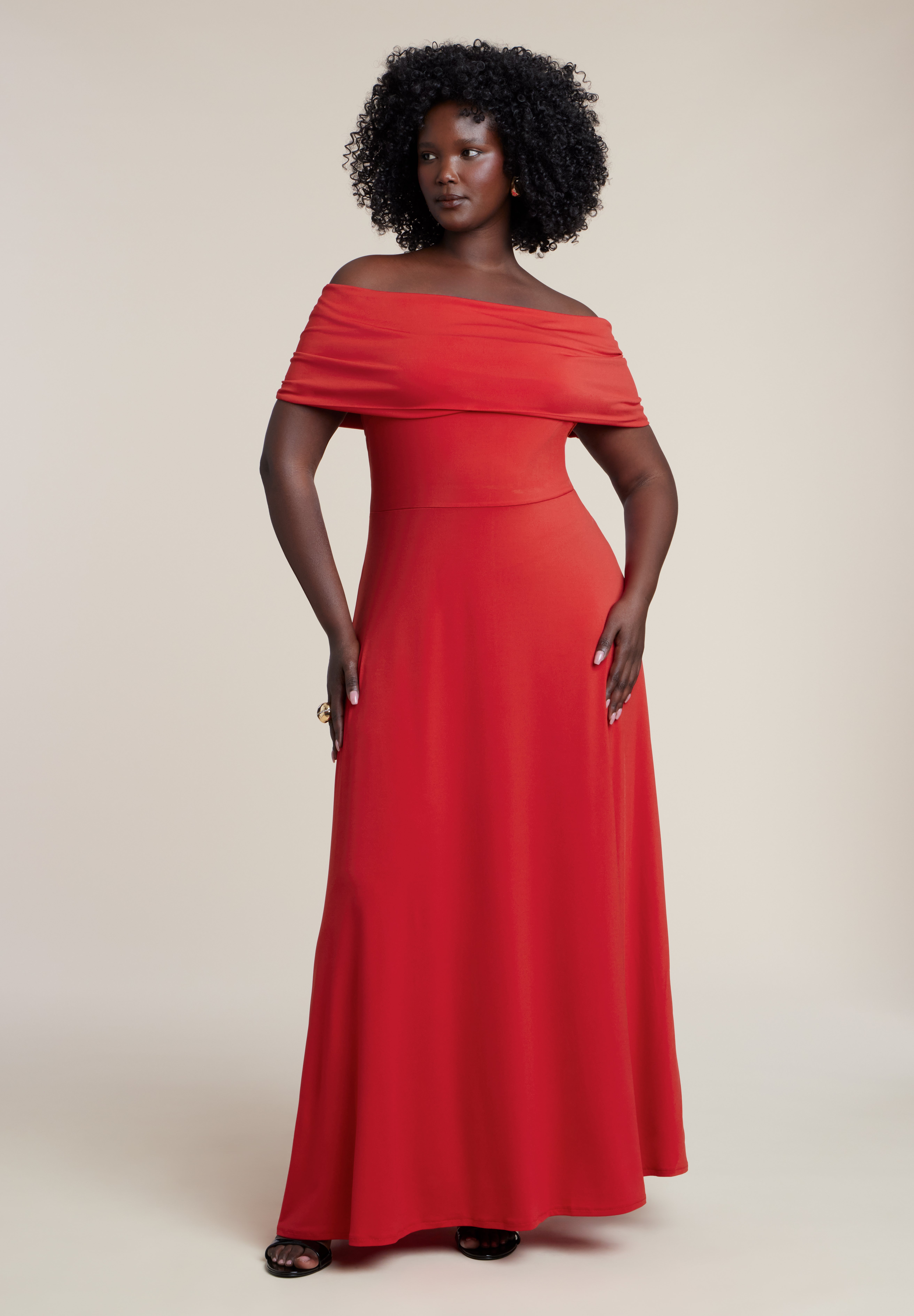Off The Shoulder Maxi Dress image number 0