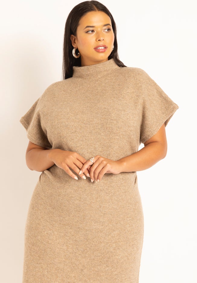 Short Sleeve Sweater Dress image number 2