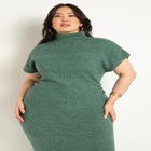 Short Sleeve Sweater Dress image number null