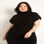 Short Sleeve Sweater Dress image number null