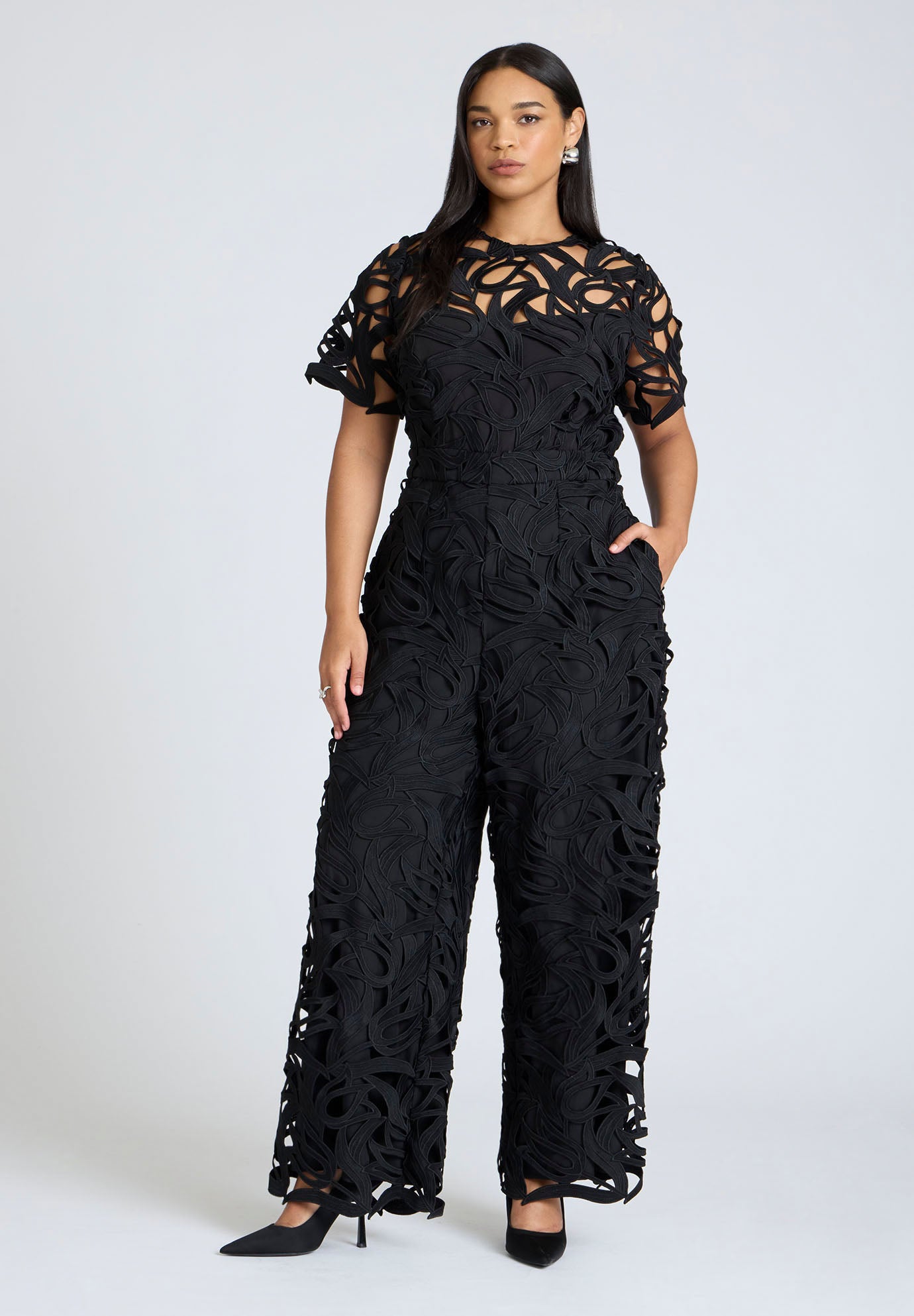Bridal by ELOQUII Lace Jumpsuit image number 0