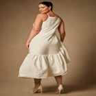 Bridal by ELOQUII Midi Flounce Dress image number null