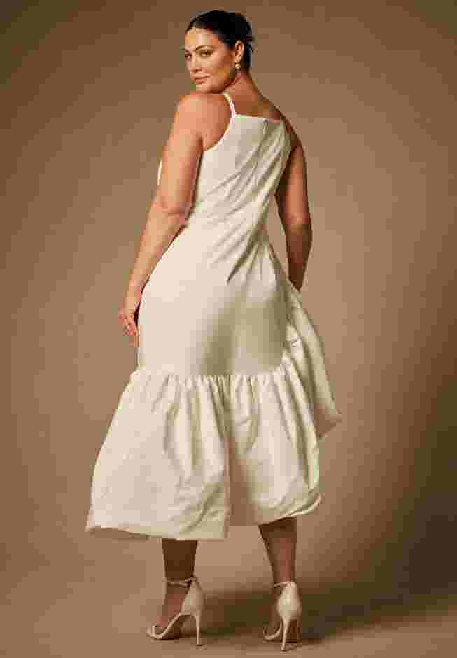 Bridal by ELOQUII Midi Flounce Dress image number 4