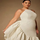 Bridal by ELOQUII Midi Flounce Dress image number null