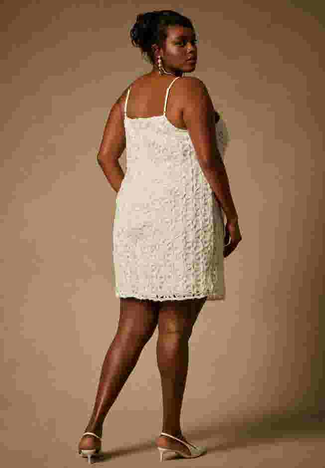 Bridal by ELOQUII Textural Shift Dress image number 1