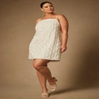 Bridal by ELOQUII Textural Shift Dress image number null