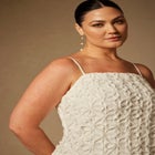 Bridal by ELOQUII Textural Shift Dress image number null