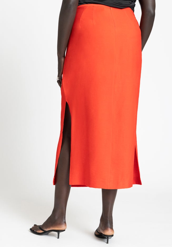 Column Skirt With Slits image number 3