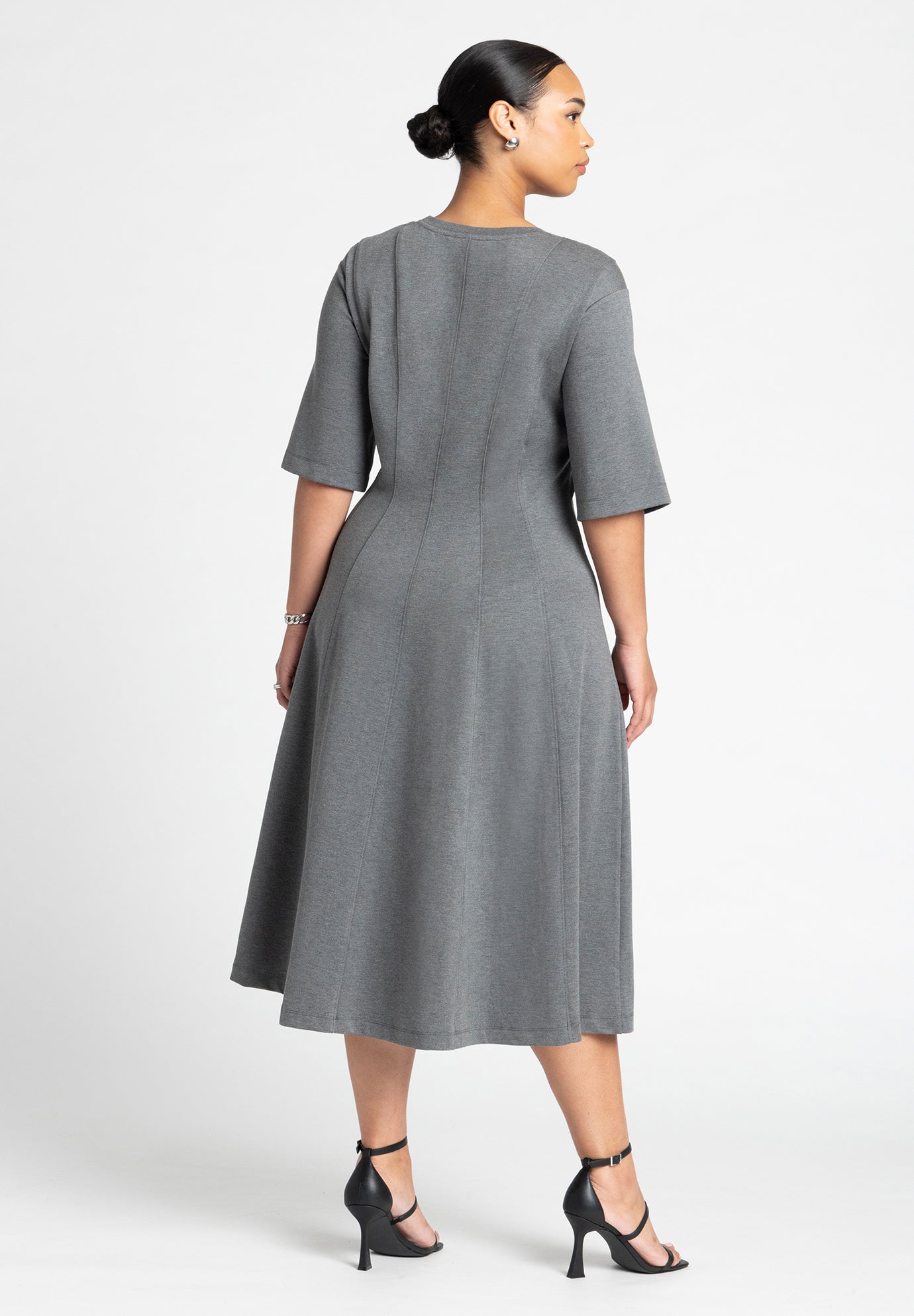 Seam Detail Ponte Work Dress image number 1