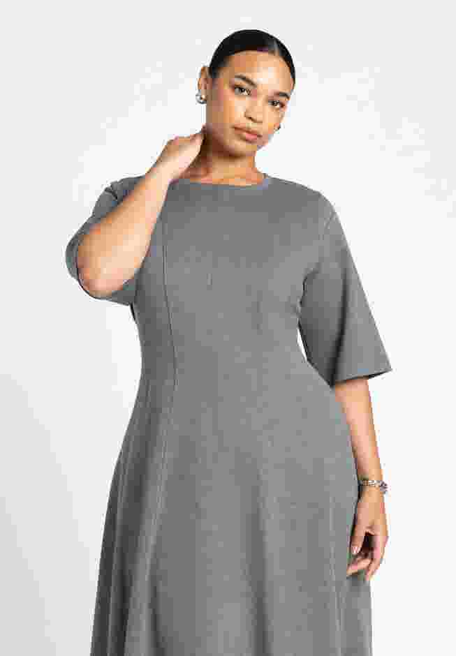Seam Detail Ponte Work Dress image number 2