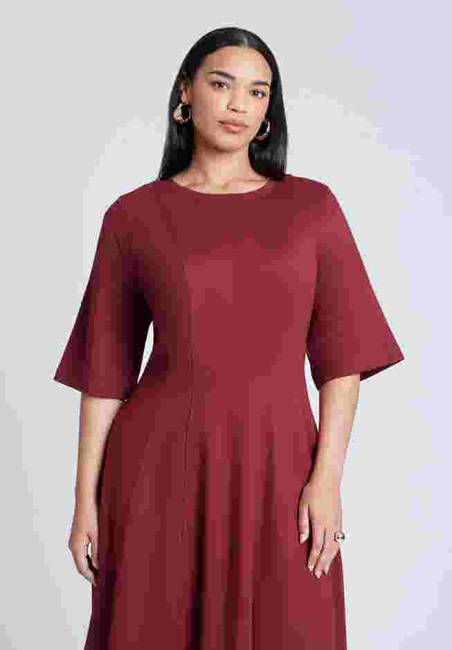 Seam Detail Ponte Work Dress image number 3