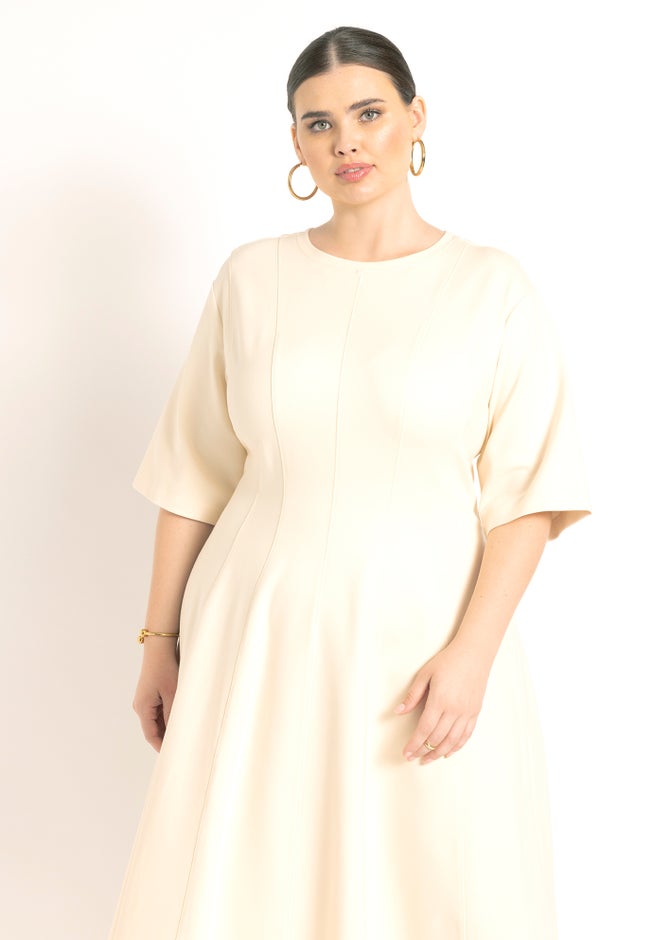 Seam Detail Ponte Work Dress image number 2