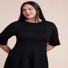 Seam Detail Ponte Workwear Midi Dress image number null