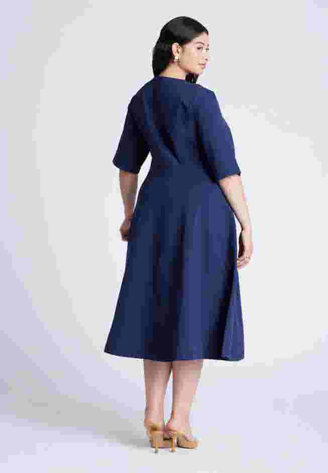 Seam Detail Ponte Work Dress image number 2