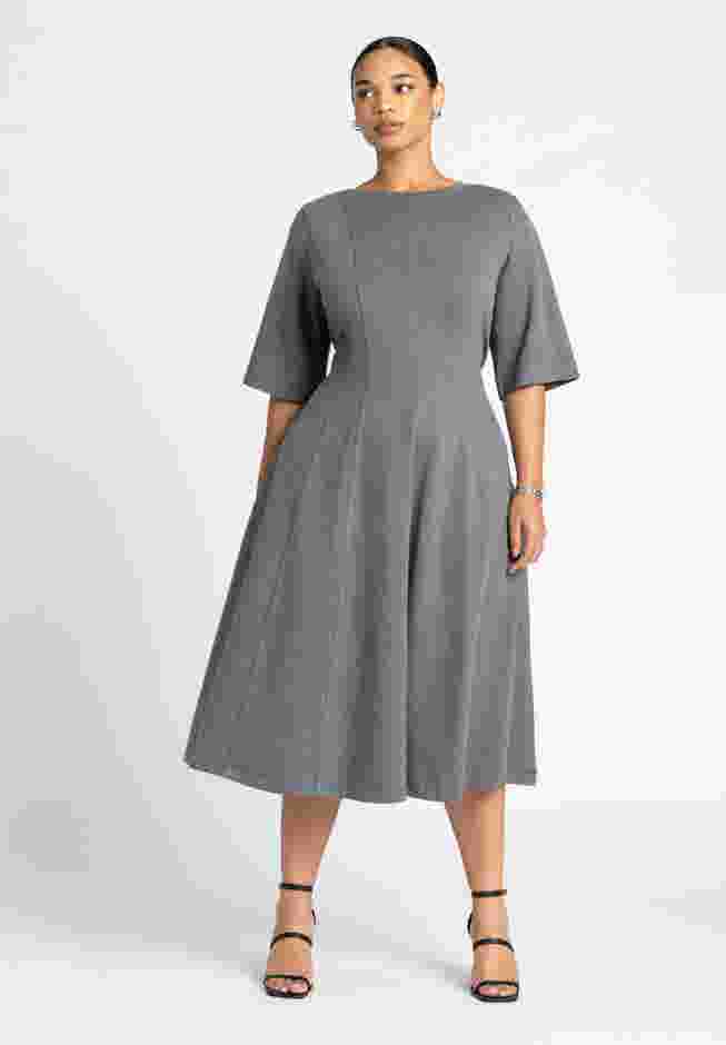 Seam Detail Ponte Work Dress image number 0