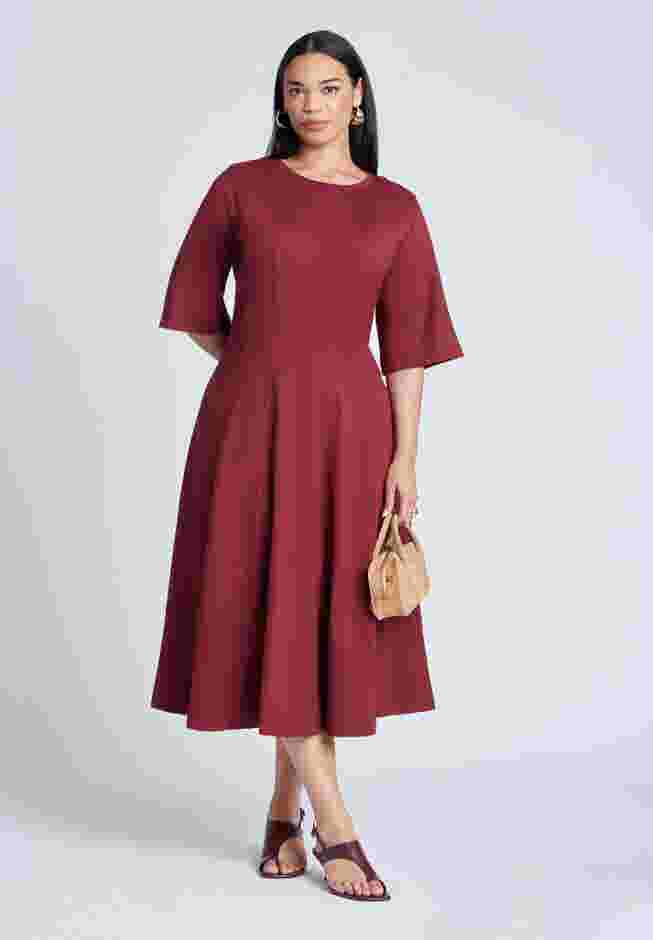Seam Detail Ponte Work Dress image number 0