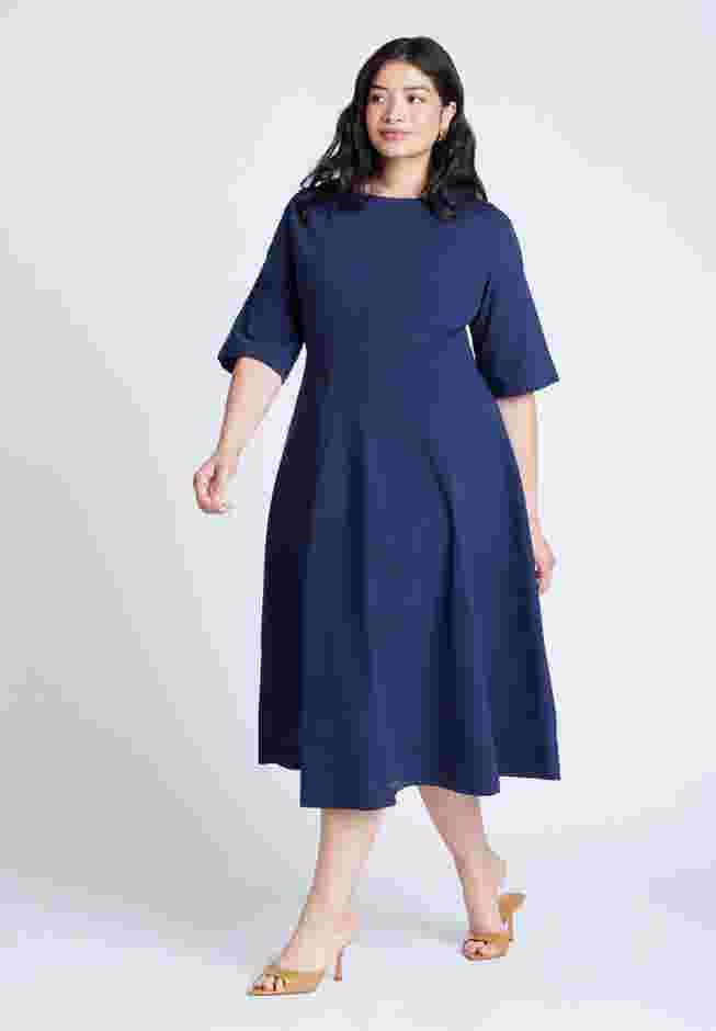 Seam Detail Ponte Work Dress image number 0