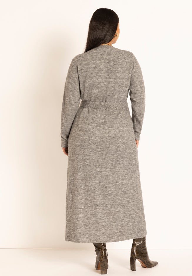 Sweater Wrap Dress image number 2