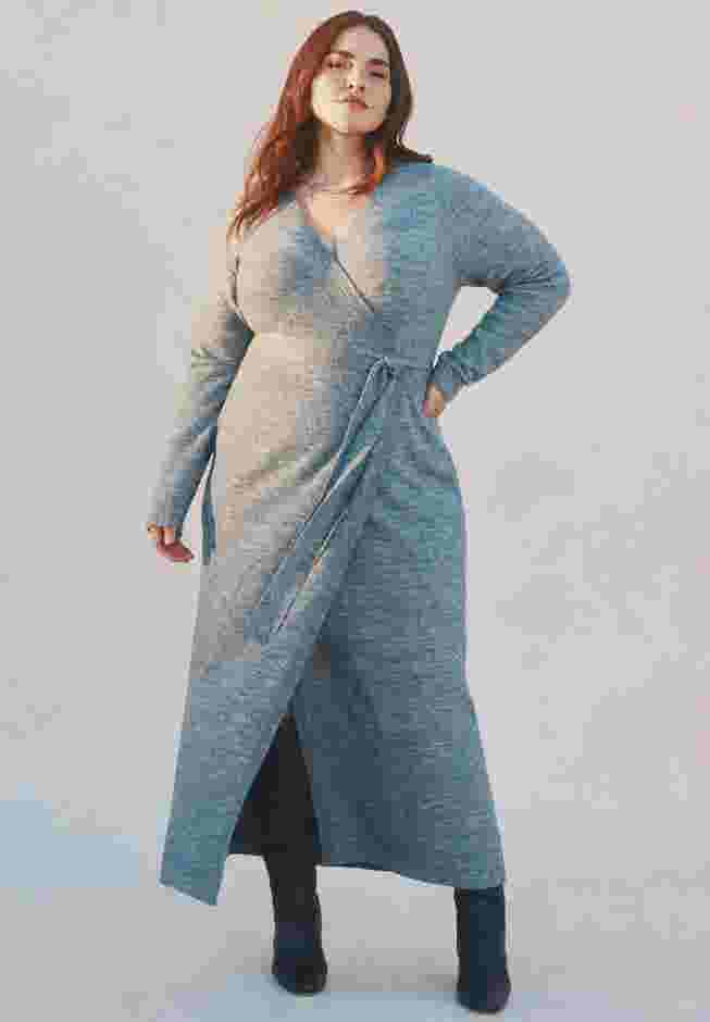 Sweater Wrap Dress image number 0