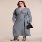 Sweater Wrap Dress image number 0