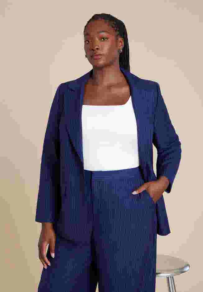 Pinstripe Blazer image number 3
