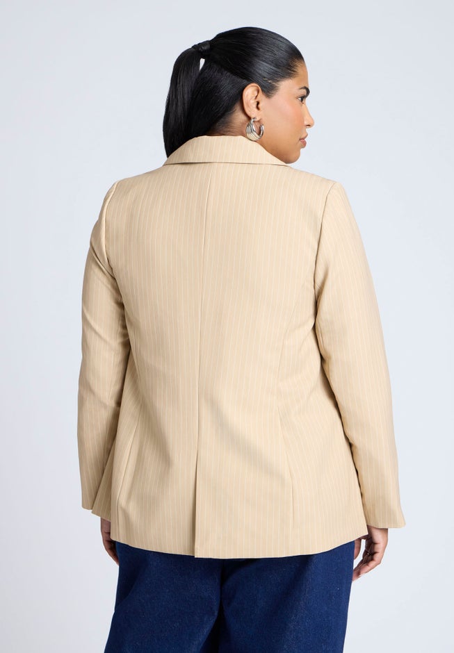 Pinstripe Blazer image number 1
