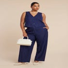 Pinstripe Suit Vest image number null