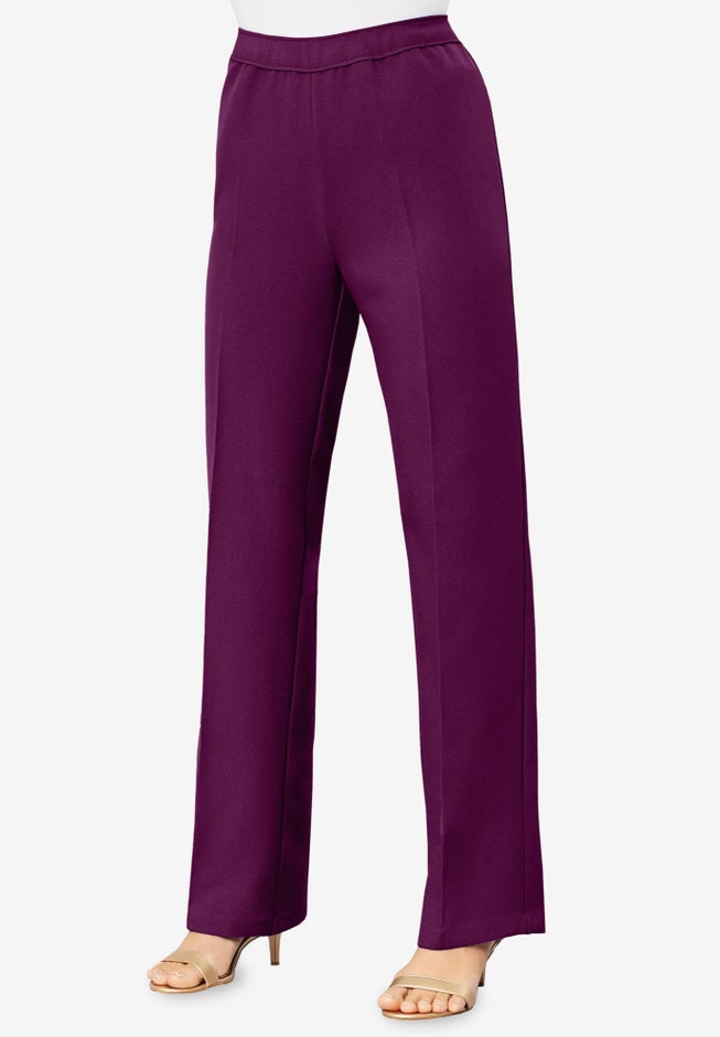 Plus Size Wide Leg Bend Over® Pant image number 2
