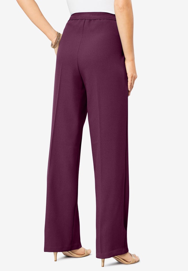 Plus Size Wide Leg Bend Over® Pant image number 1