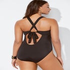 Lace Up One Piece Swimsuit image number null