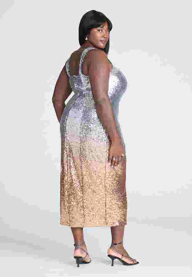 Ombre Sequin Maxi Dress image number 2