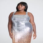 Ombre Sequin Maxi Dress image number null