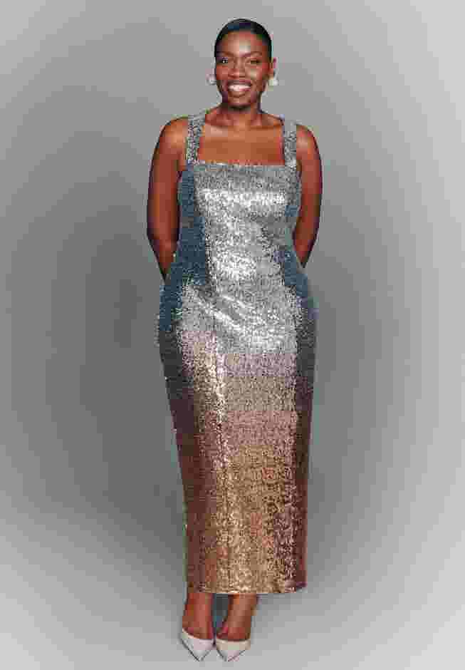 Ombre Sequin Maxi Dress image number 0
