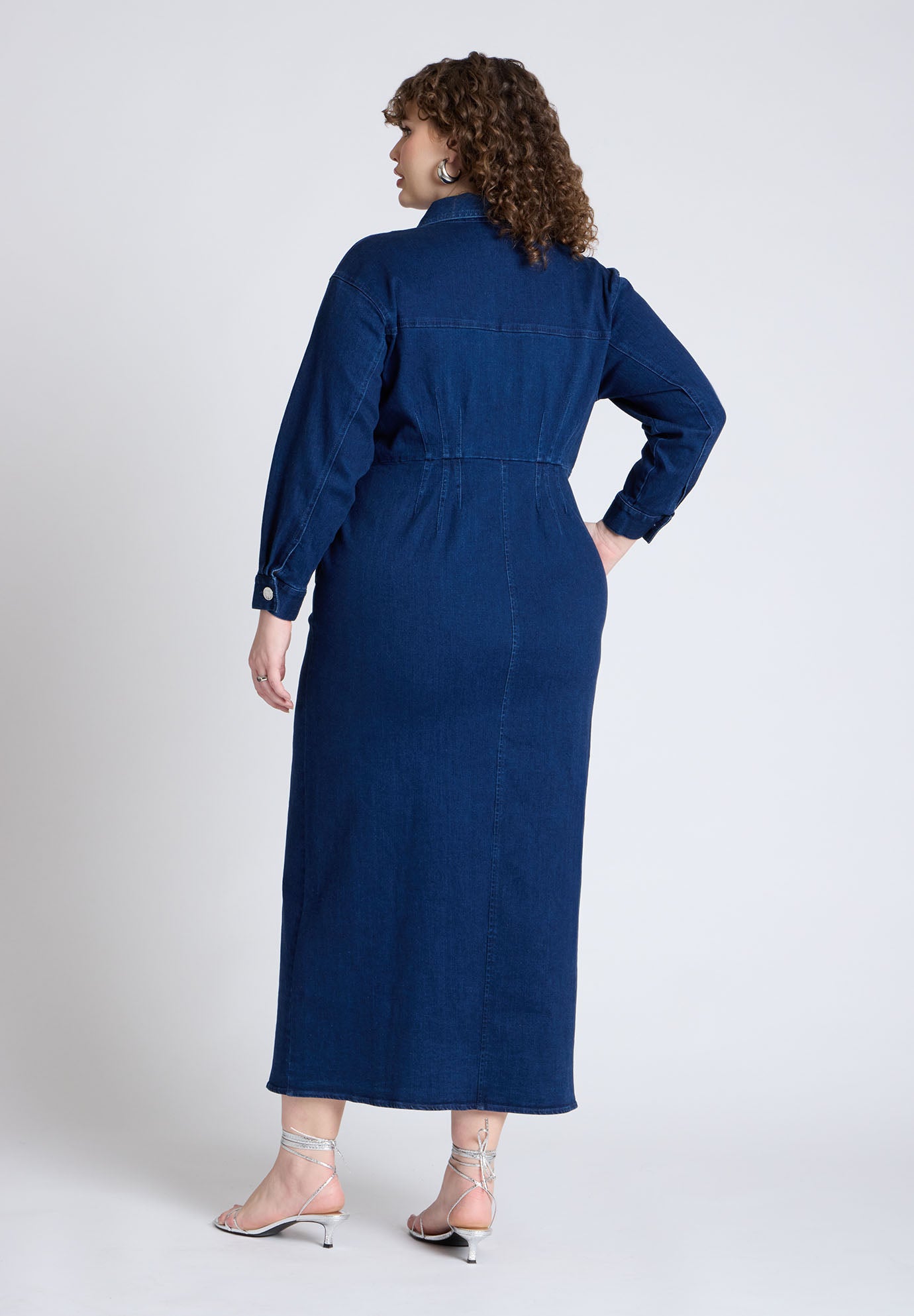 Denim Fitted Dress image number 1