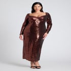 Maxi Sequin Dress image number null