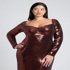 Maxi Sequin Dress image number null