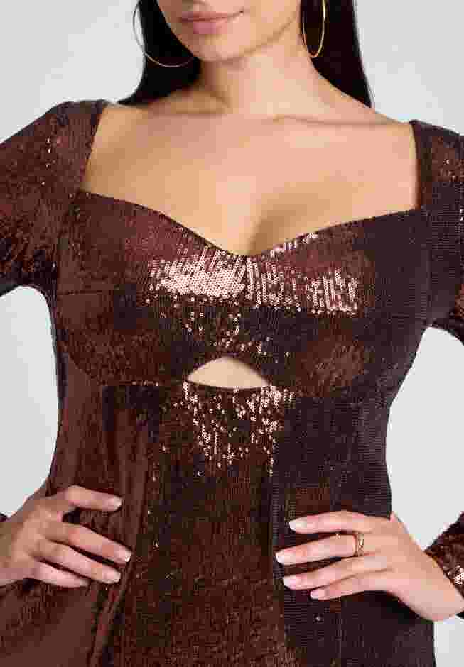 Maxi Sequin Dress image number 4