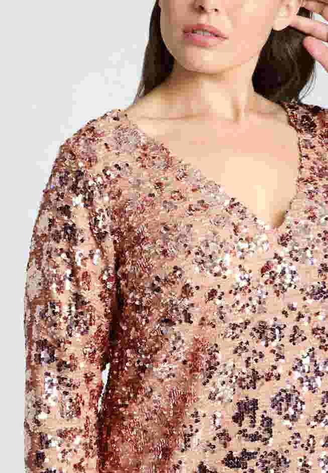 V Neck Mini Dress image number 3