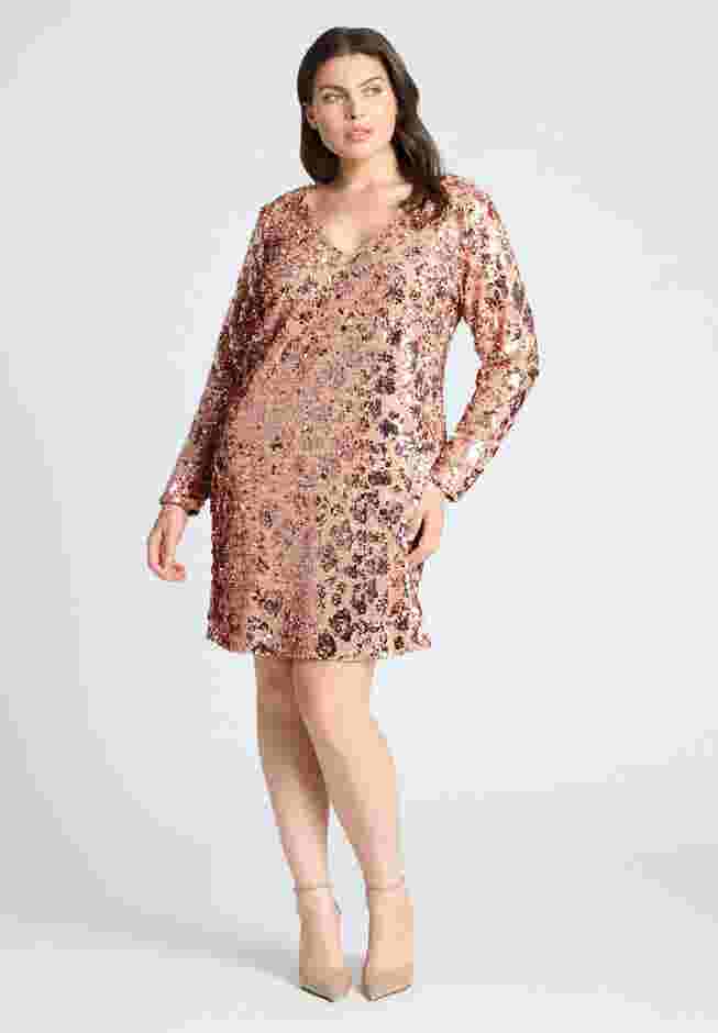 V Neck Mini Dress image number 0