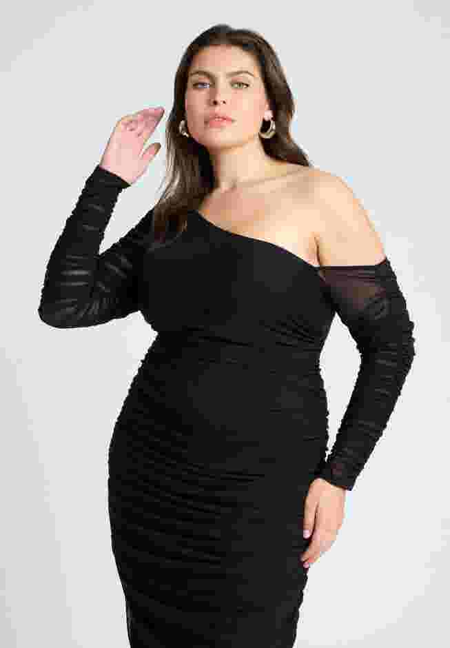 Ruched Asym Maxi Dress image number 2