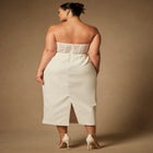 Bridal by ELOQUII Sheer Bodice Structured Dress image number null