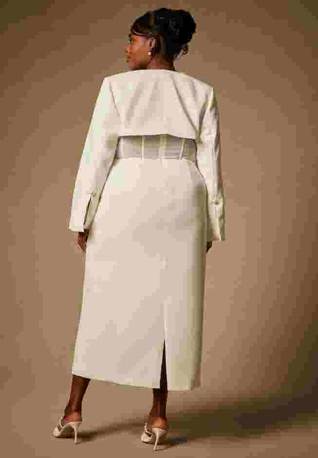 Bridal by ELOQUII Woven Jacket image number 1