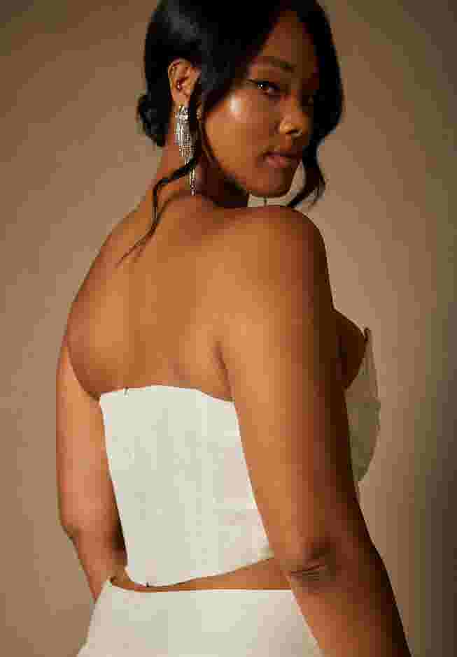 Bridal by ELOQUII Bustier Top image number 1
