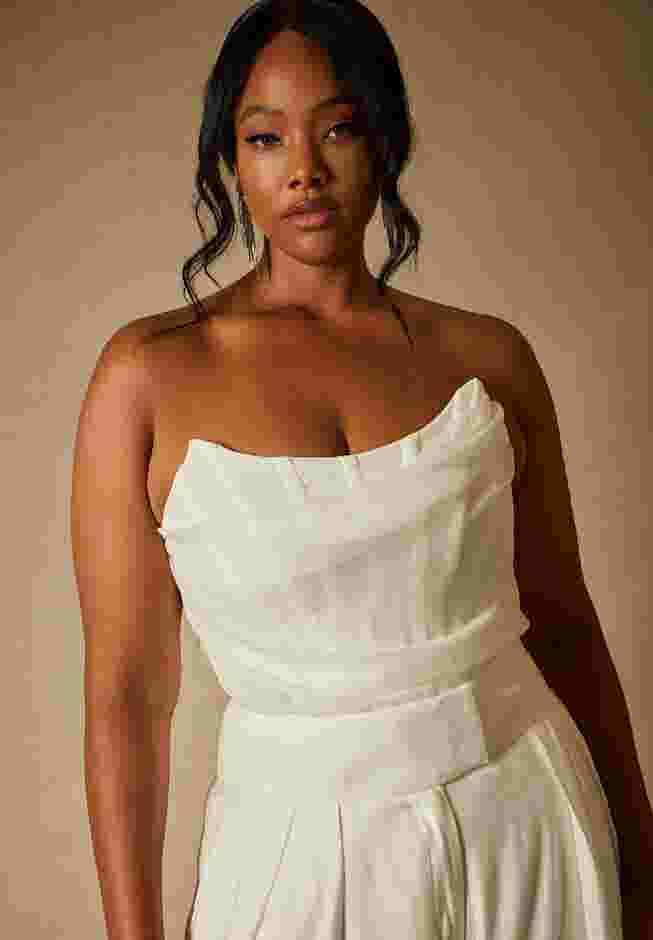 Bridal by ELOQUII Bustier Top image number 0