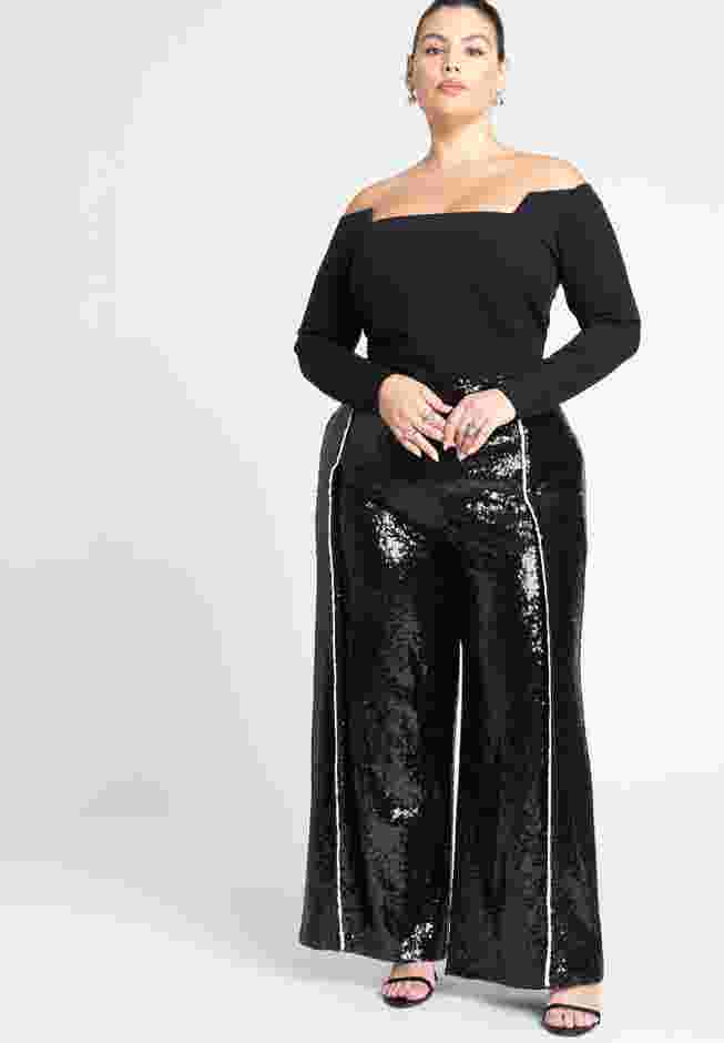 Square Neck Off The Shoulder Top image number 3